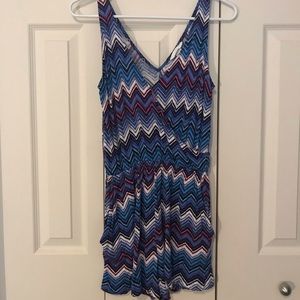 Multicolor Blue and Red H&M Romper